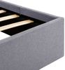 vidaXL Bett mit Bettkasten Hydraulisch LED Hellgrau Stoff 180x200 cm 285611 Bild 5