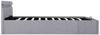 vidaXL Bett mit Bettkasten Hydraulisch LED Hellgrau Stoff 180x200 cm 285611 Bild 3