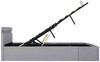 vidaXL Bett mit Bettkasten Hydraulisch LED Hellgrau Stoff 180x200 cm 285611 Bild 4