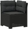 vidaXL 4-Sitzer Gartensofa mit Kissen Rattan Look PP Anthrazit 3443871 Bild 4