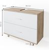 Vicco 'Ilias' Waschbeckenunterschrank, Spanplatte, 60,8 x 80 x 33 cm, Sonoma Weiß Bild 3