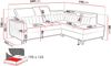 Ecksofa Kiarge 2RRLXP (Farbe: Velluto 16, Seite: Links LXP+R+2R) Bild 5