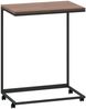 vidaXL Beistelltisch mit Rollen Schwarz 55x35x70 cm Holzwerkstoff 343100 Bild 2