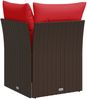 vidaXL Garten-Ecksofa mit Kissen Braun Poly Rattan 366239 Bild 4