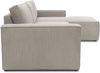 DOMO. collection Ecksofa 800 021, kleine Couch in L-Form mit Cordstoff, Modulsofa mit Taschenfederkern, Sofa, Polsterecke, Eckcouch 198 x 172 x 85 cm (BxTxH), platin-grau Bild 3