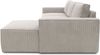 DOMO. collection Ecksofa 800 021, kleine Couch in L-Form mit Cordstoff, Modulsofa mit Taschenfederkern, Sofa, Polsterecke, Eckcouch 198 x 172 x 85 cm (BxTxH), platin-grau Bild 5