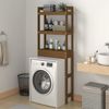 vidaXL Toilettenregal Honigbraun 63x26x171 cm Massivholz Kiefer 824661 Bild 3