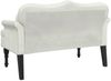 vidaXL Sitzbank mit Kissen Creme 120,5x65x75 cm Samt 372147 Bild 5