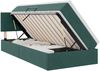 vidaXL Bett mit Stauraum und LED mit LED Dunkelgrün 100 x 200 cm Samt 3371376 Bild 2