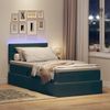 vidaXL Bett mit Stauraum und LED mit LED Dunkelgrün 100 x 200 cm Samt 3371376 Bild 5