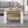 VCM Beistelltisch & Couchtisch Disalo 921266 Weiß / Honig-Eiche H. 44 x B. 55 x T. 55 cm Bild 4