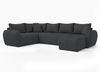 AX LIVING Malatya U XL Wohnlandschaft U Form XXL Ecksofa Dunkelgrau L Bild 2