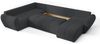 AX LIVING Malatya U XL Wohnlandschaft U Form XXL Ecksofa Dunkelgrau L Bild 4