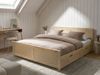 Bett mit 4 Schubladen Kiefernholz DAUPHIN 180 x 200 cm Hellbraun Bild 3