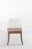 CLP Sitzbank Ramses Stoff antik-hell mit hochwertiger Polsterung,creme 120 cm Bild 5