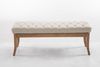 CLP Sitzbank Ramses Stoff antik-hell mit hochwertiger Polsterung,creme 120 cm Bild 4