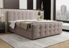 B&B Home 'Coria III' Boxspringbett mit Bettkasten, Samt, Taupe, 160x200 cm Bild 2
