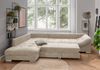 Ecksofa modern Schlafsofa Eckcouch Polsterecke L-Form Ottomane links Cord Beige Bild 3