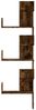 vidaXL Wand-Eckregal Räuchereiche 45x45x147 cm Holzwerkstoff 852640 Bild 4