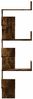 vidaXL Wand-Eckregal Räuchereiche 45x45x147 cm Holzwerkstoff 852640 Bild 5