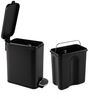 HTI-Living Mülleimer Abfalleimer 5 Liter Schwarz Modern, Mülleimer mit Soft-Close-Deckel Bild 3