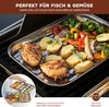 Bremermann Grillschale 2er-Set, Edelstahl grau, 35 x 2,5 x 24,5 cm Bild 4