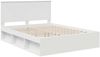 vidaXL Bettrahmen mit Kopfteil Weiß 150 x 200 cm Massives Kiefernholz 3410992 Bild 4