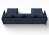 AX LIVING Sofa U Form mit Schlaffunktion Veliro U Blau, 345 cm breit Bild 4