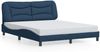 vidaXL Bettgestell ohne Matratze "Hvar" Blau 160x200 cm Stoff 3207785 Bild 2