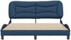 vidaXL Bettgestell ohne Matratze "Hvar" Blau 160x200 cm Stoff 3207785 Bild 4