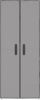 vidaXL Schuhschrank Grau 60x30x166 cm Stoff 337259 Bild 3