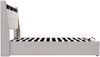 Polsterbett 140×200 cm aus Leinen-Stoff mit LED-Beleuchtung und USB-Anschluss, beige Bild 5