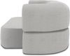 DOMO. collection Sofa 700 019, 2-Sitzer Schlafsofa, Ovale Form, Schlaffunktion, Inklusive Nierenkissen, Federkern Polsterung, 2er Couch, 208 x 115 x 78 (BxTxH), grau Bild 3
