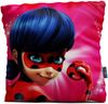 Miraculous Mädchen-Kissen Ladybug 40x40 cm großes Deko-Kissen Auto-Kuschel-Kissen Zierkissen Schmusekissen Kopfkissen Wende-Kissen Marinette Adrien Agreste Lady Bug Cat Noir Paris zur Bettwäsche Bild 2