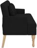 vidaXL Sitzbank mit Kissen Schwarz 113x64,5x75,5 cm Stoff 372132 Bild 4
