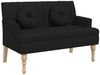 vidaXL Sitzbank mit Kissen Schwarz 113x64,5x75,5 cm Stoff 372132 Bild 2