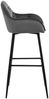 Barhocker BROOKE, Samt, Dunkelgrau Bild 2