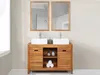 Vente-unique - SEPANG Spiegel Holz, Platte Braun - B 0,2 cm x H 90 cm x L 60 cm Bild 4