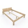 Pfostenbett "metallarm" Zirbe Holzbett "Daybett" 140 x 210cm 38cm Doppelbett Bild 1