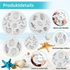 FOUORTUNATE-BEE Silikonform 4er Set Silikonformen Meeresmotive für Schokolade & Backen, (4-tlg), Silikon Backformen mit Meeresmotiven für Deko, Pudding & Kuchen Bild 3