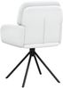 vidaXL Drehstuhl Esszimmer 6 pcs Kunstleder Weiß 59 x 59,5 x 90 cm 3428270 Bild 5