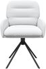 vidaXL Drehstuhl Esszimmer 6 pcs Kunstleder Weiß 59 x 59,5 x 90 cm 3428270 Bild 3
