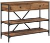 vidaXL Konsolentisch mit Schubladen Braun 100 x 34,5 x 75 cm Holz 871304 Bild 2