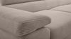 AX LIVING Cord Couch L Form – Arborio 280cm R Ecksofa in Beige mit Schlaffunktion Bild 4