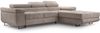 AX LIVING Cord Couch L Form – Arborio 280cm R Ecksofa in Beige mit Schlaffunktion Bild 2