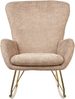 Schaukelsessel ANASET Bouclé Sandbeige Bild 4