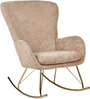 Schaukelsessel ANASET Bouclé Sandbeige Bild 5
