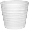 Dehner Blumentopf Wave, Ø 23 - 29 cm, Höhe 22 - 25 cm, rund, Indoor, Keramik Bild 4