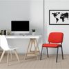 Besucherstuhl ZAGREB - Stoff Rot 53x53x83 cm | Besucherstühle Konferenzstuhl Wartezimmerstuhl Bürostühle Bürostuhl Konferenzraum Wartezimmer Bild 3