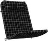 vidaXL Adirondack-Auflagen 2 Stk. Schwarz Karomuster Oxford-Gewebe 361846 Bild 3